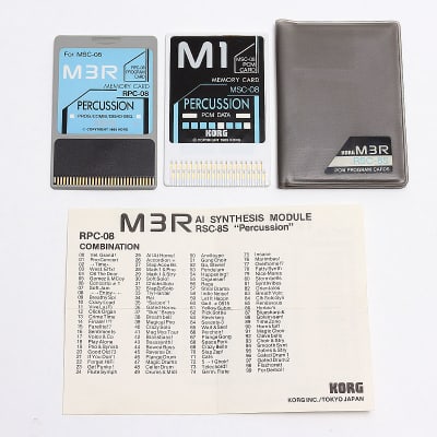 Korg M3R MSC-08 RPC-08 Percussion Memory Cards image 2
