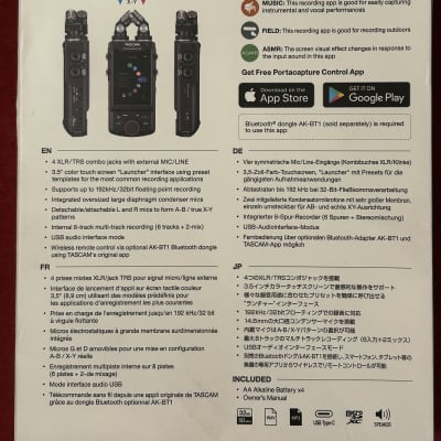 TASCAM Portacapture X8 Portable Digital Recorder with USB Audio Interface w/ Original Boxes - UNUSED image 11
