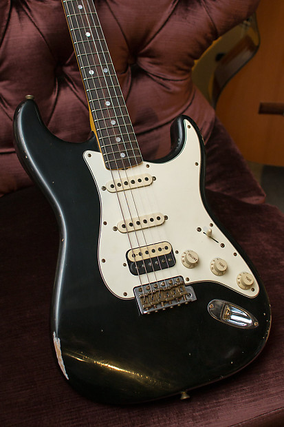 Fender Custom Shop 1965 Heavy Relic Stratocaster, Aged Black Fender Custom Shop 1965 Heavy Relic Stratocaster, Aged Black