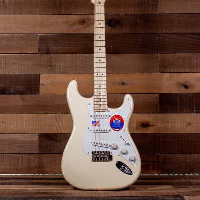 Fender  Eric Clapton Stratocaster, Maple FB, Olympic White image 3