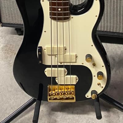 1983 Fender Elite Precision Bass - Black - Includes Vintage Hardshell Case for sale