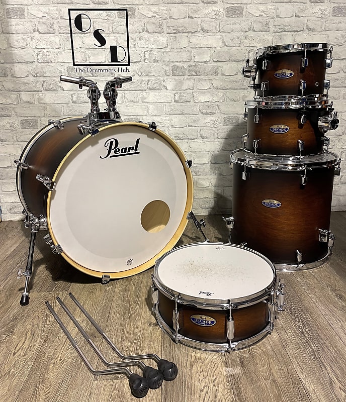 Pearl Decade Maple 5 Piece Shell - Satin Brown Burst