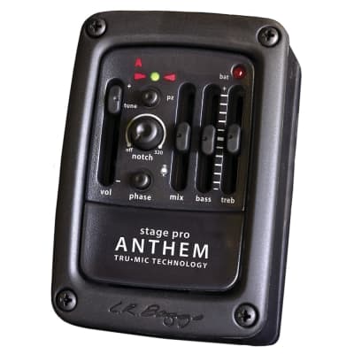 LR Baggs Stagepro Anthem Pickup and Side Mounted Preamp with Tuner