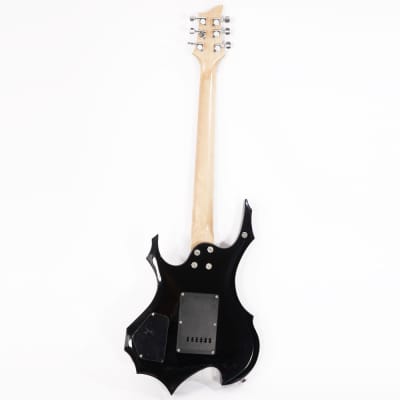 Glarry Flame Shaped Electric Guitar with 20W Electric Guitar Sound HSH Pickup Novice Guitar - Black image 3
