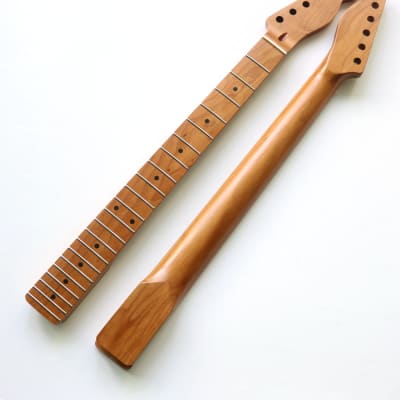 F-style 22-pin TL Canadian Baked Maple Electric Guitar Neck Guitar Handle Natural Brightness image 8