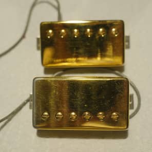 Late 1980s Early 1990s Gibson Original 490R 490T Series Pickups Gold image 1