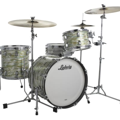 Ludwig Pre-Order Classic Maple Blue Olive Oyster Pro Beat 14x24_9x13_16x16 Drums Shell Pack Kit Custom Order Authorized Dealer image 1