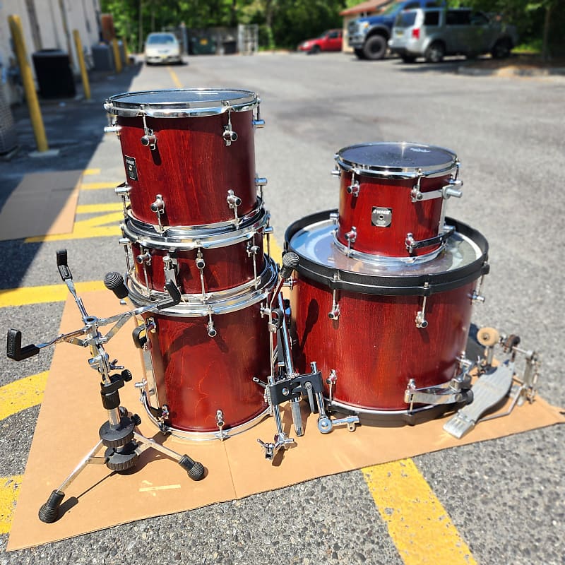 Sonor Sonic Plus Drum Kit, Made in Germany, Cherry Reverb