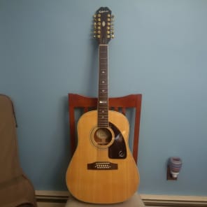 Epiphone AJ-18S 12-String Natural – Chicago Music Exchange