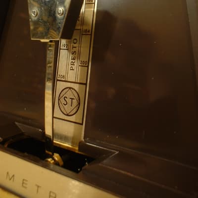 Fully Serviced Vintage Seth Thomas Metronome Conductor 1980s Brown Plastic Case, Metal Movement image 11