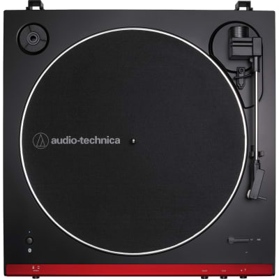 Audio-Technica LP60XBT Belt-Drive Bluetooth Turntable, Red/Black Bundle with Flip 5 Speaker image 4