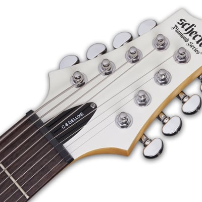 Schecter C-8 Deluxe, Satin White, 8-String 441 image 7