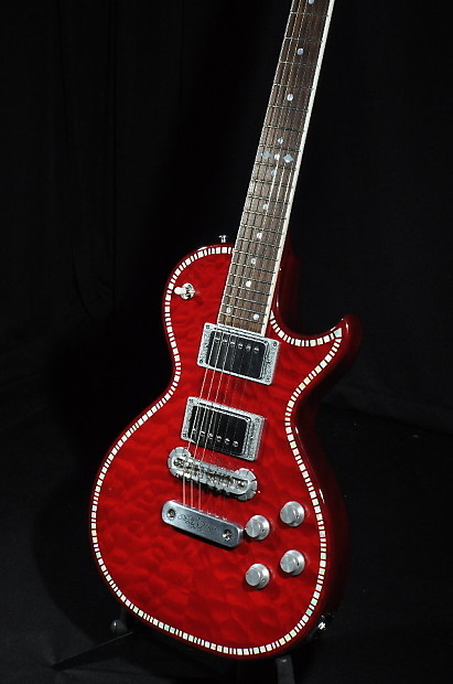 Zemaitis A24SU Superior Flare Red Guitar W/ Hardshell Case | Reverb