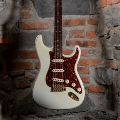 Fender Custom Shop Masterbuilt Dennis Galuszka Stratocaster 1964 Olympic White Relic (Cod.1194UG) 2006 VIDEO! for sale