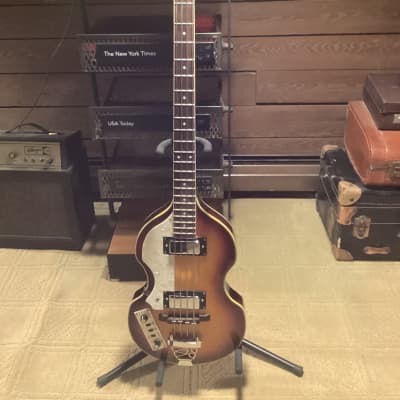 Eastwood Violin Bass Tobacco, replica of Paul McCartney’s Original Hofner image 1