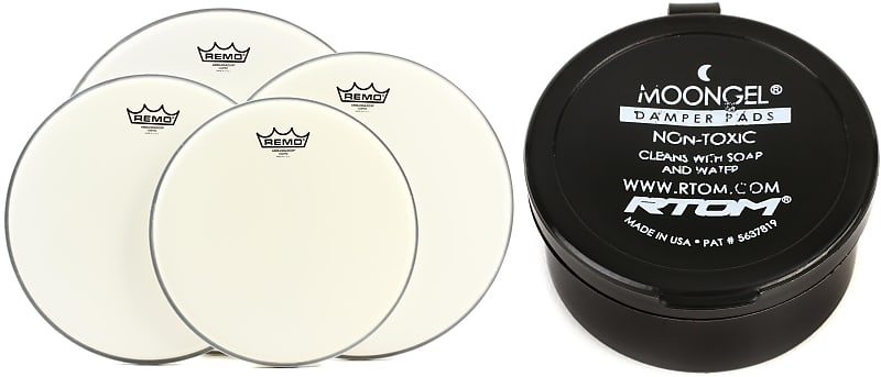 Remo Ambassador Coated 4-piece Tom Pack - 12/13/14/16 Inch | Reverb