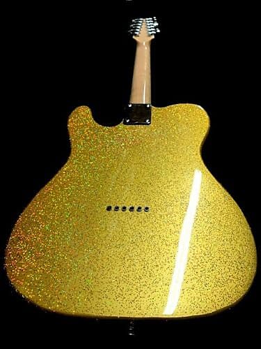 12 String Custom SPARKLE GOLD KING COZART Tele Style Semi