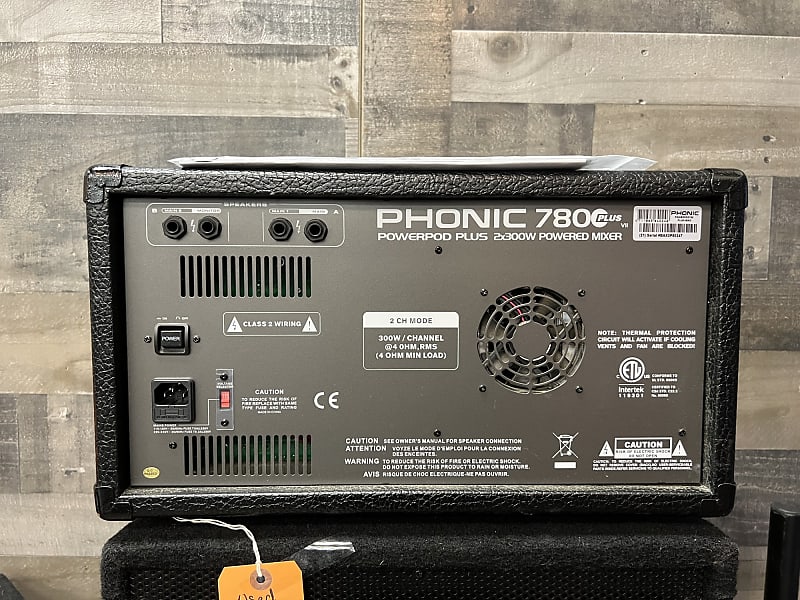 Used Phonic Powerpod 780 Plus 2x300w 7-Channel Powered Mixer