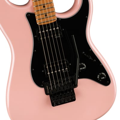 Squier Contemporary Stratocaster HH FR. Roasted Maple Fingerboard, Black Pickguard, Shell Pink Pearl image 2