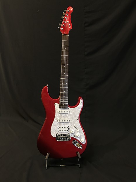 G L Legacy HSS USA Candy Apple Red Stainless Steel Frets w case