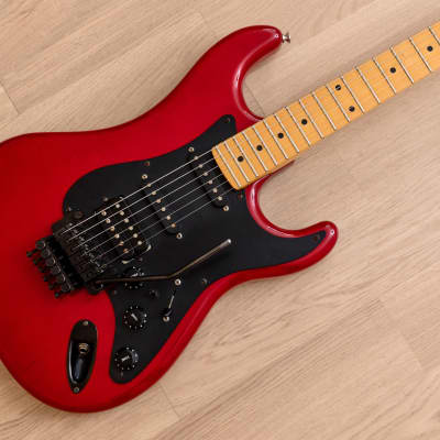 1986 Kramer American Series Pacer Deluxe Transparent Red w/ Floyd Rose,  100% Original | Reverb