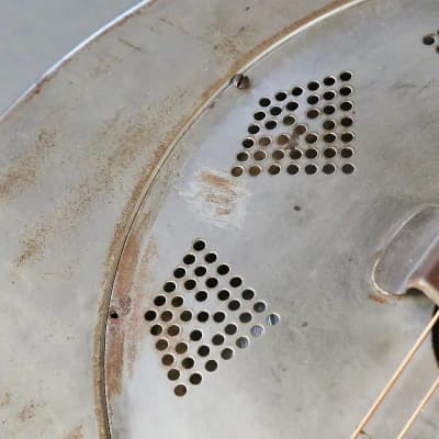 1930 National Triolian Vintage Resonator  Resophonic Acoustic Guitar Amazing Player's Example image 14