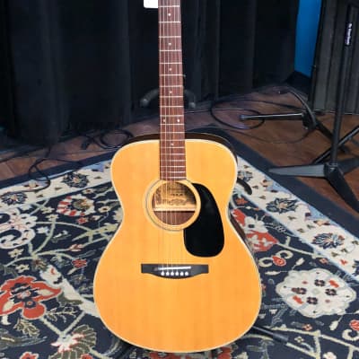 Preowned Yamaki Deluxe Folk Acoustic Guitar w/case | Reverb