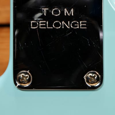 Fender Early 2001 Tom Delonge Daphne Blue Stratocaster +Bag & Tags Strat 55848 image 13