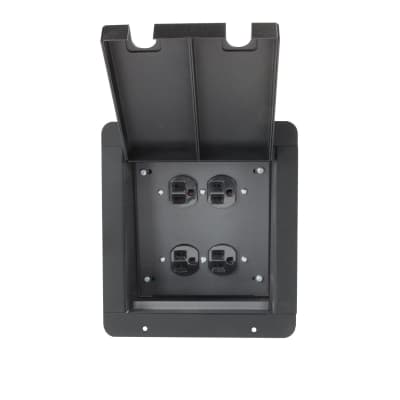 Elite Core FB-QUAD-AC Recessed Floor Box with Quad AC Outlets Only image 1