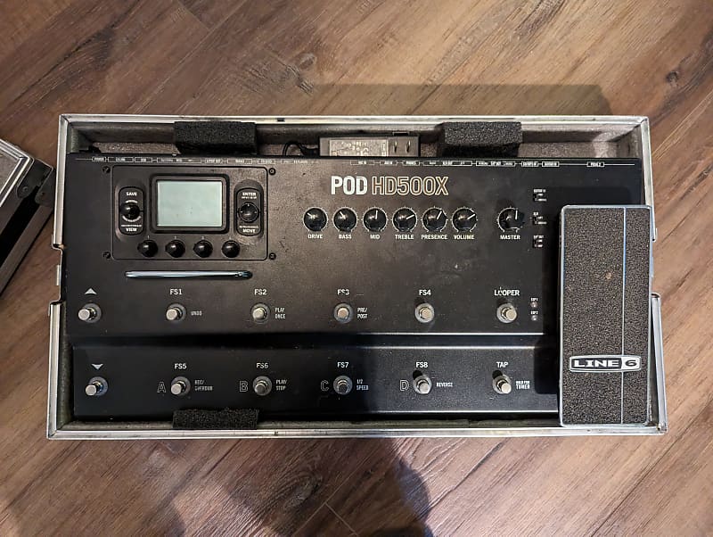 Line 6 POD HD500X Multi-Effect Unit and Hard Case | Reverb