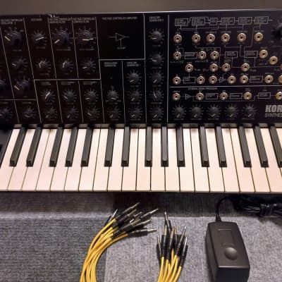 🎛 Korg MS-20 mini Analog Synthesizer w/ Adapter & Cables | Basic Operation Checked (Japan)