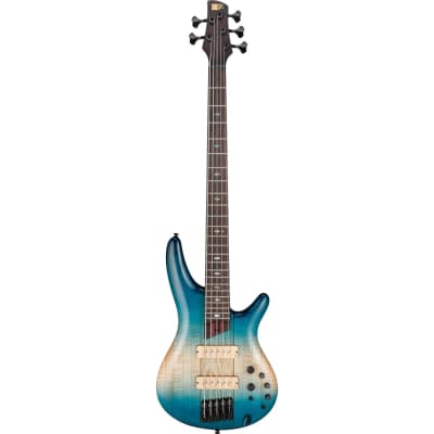 Ibanez 2021 SR5CMLTD Premium 5-String Bass Guitar - Caribbean Islet Low Gloss - Demo, Open Box for sale