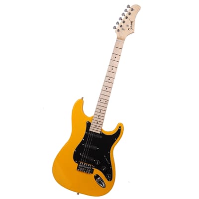 Glarry GST Electric Guitar w/20W Amplifier - Yellow image 2