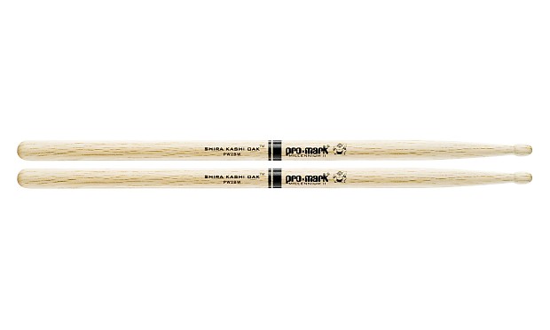 Pro-Mark PW2BW Shira Kashi Oak 2B Wood Tip Drum Sticks (Pair) image 1