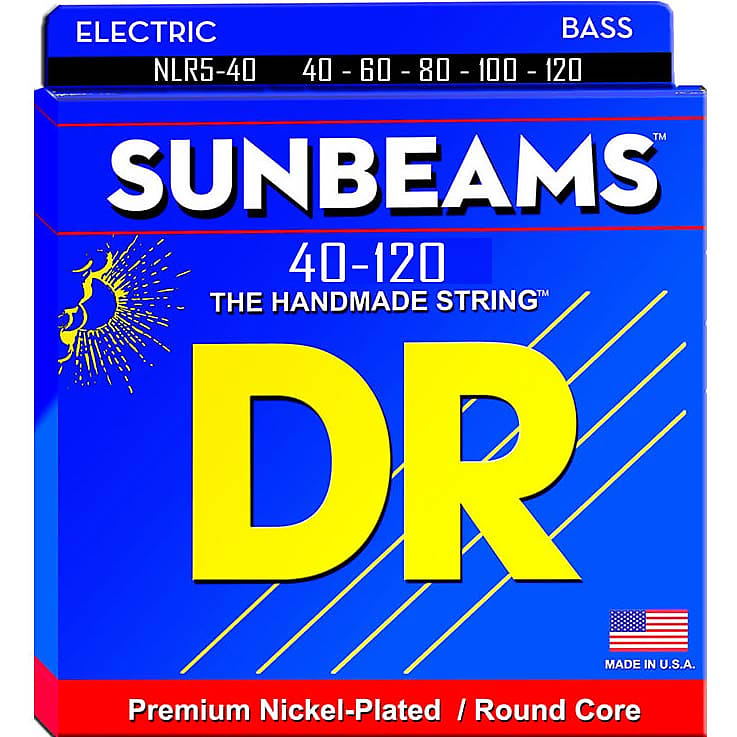 USED DR NLR540 SUNBEAMS™ 5String Bass Guitar String Set Reverb