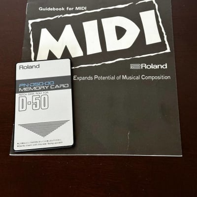 Roland D-50 / D-550 "PN-D50-00" Factory Data Card