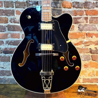Oscar Schmidt OE-40 Archtop Hollowbody Electric Guitar (2000s - Black) for sale