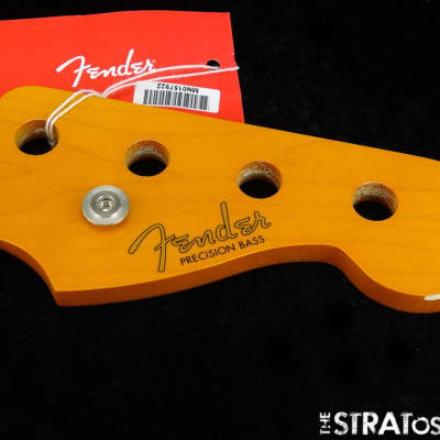 Vintage 50s LACQUER Nitro Fender P BASS NECK Precision Tinted Maple SALE! image 1