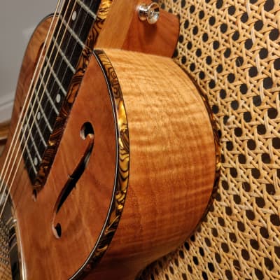 Republic Miniolian style 372  Parlour accoustic resonator guitar image 5