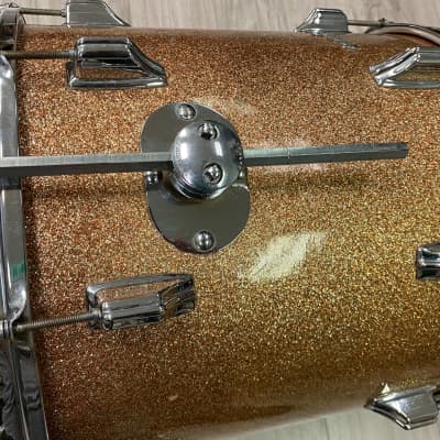 Rogers Headliner Outfit 20x14" / 14x14" / 12x8" Drumset 1960s Champagne Sparkle image 13