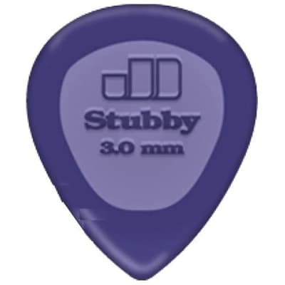Dunlop 475 Stubby 3.0 Big Purple Guitar Pick EACH image 2