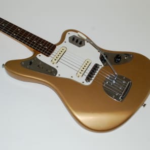 ギター Fender Jaguar JG-66 \"Shoreline Gold\" 1962 Fender Jaguar - Shoreline Gold – Lilac Guitar Lounge