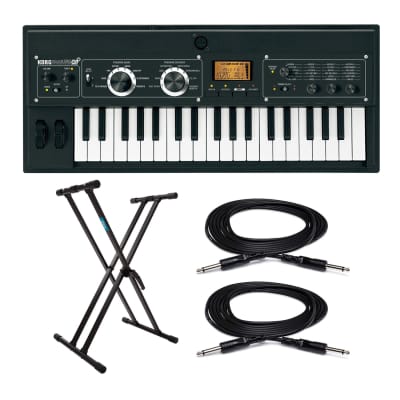 Korg microKORG XL+ 37-Key Synthesizer/Vocoder Bundle with Stand and Cables image 10