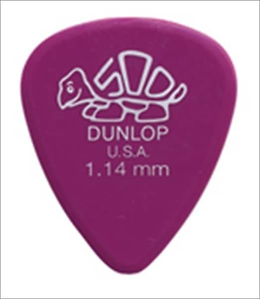 Dunlop Guitar Picks  Delrin 500  12 Pack  1.14mm image 1