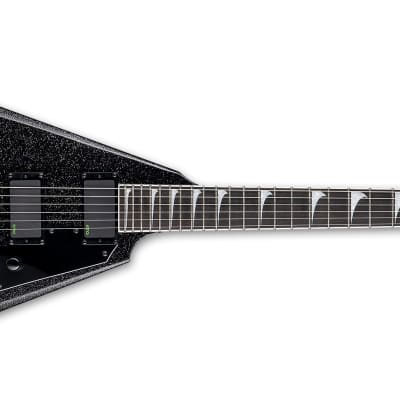 ESP LTD SIGNATURE SERIES Kirk Hammett KH-V - Black Sparkle LTD SIGNATURE SERIES Kirk Hammett KH-V Black Sparkle 6-String Electric Guitar w/ Case (2023) image 11