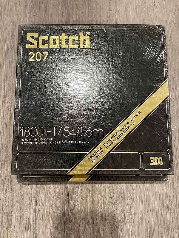 Scotch 207 Premium quality Recording 7” Reel to Reel tape 1800 ft