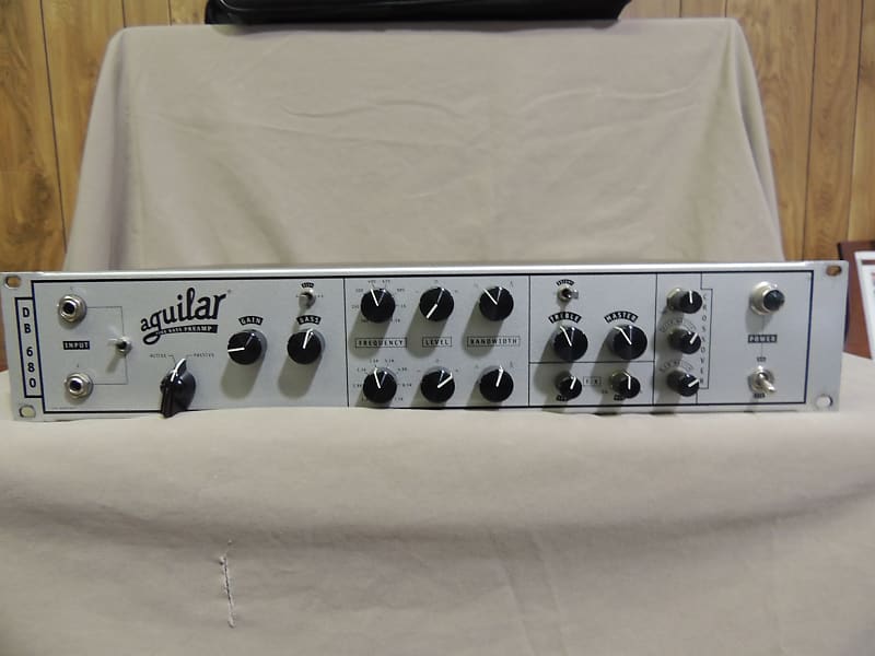Aguilar DB-680 Tube Bass Preamp with Rack Bag | Reverb