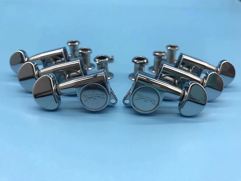 Washburn Guitar Tuning Heads Chrome Tuners Pegs 3r 3l Reverb