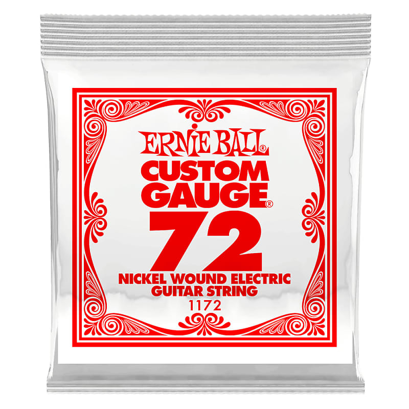 Ernie Ball 1172EB 3-Pack Nickel Wound Electric Custom Gauge Electric Guitar Strings - 0.072 image 1