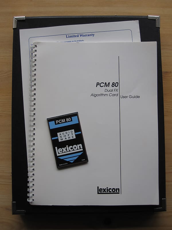 Lexicon PCM80 Dual FX Algorithm V1.0 card expansion board Reverb